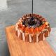 Copper pendant lamp Swiss type 810 modern mid-century by Hans Zender for Temde