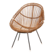 Chaise italienne en rotin des années 60