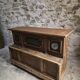 Pharmacy counter in antique oak / kitchen island, circa 1870–1900