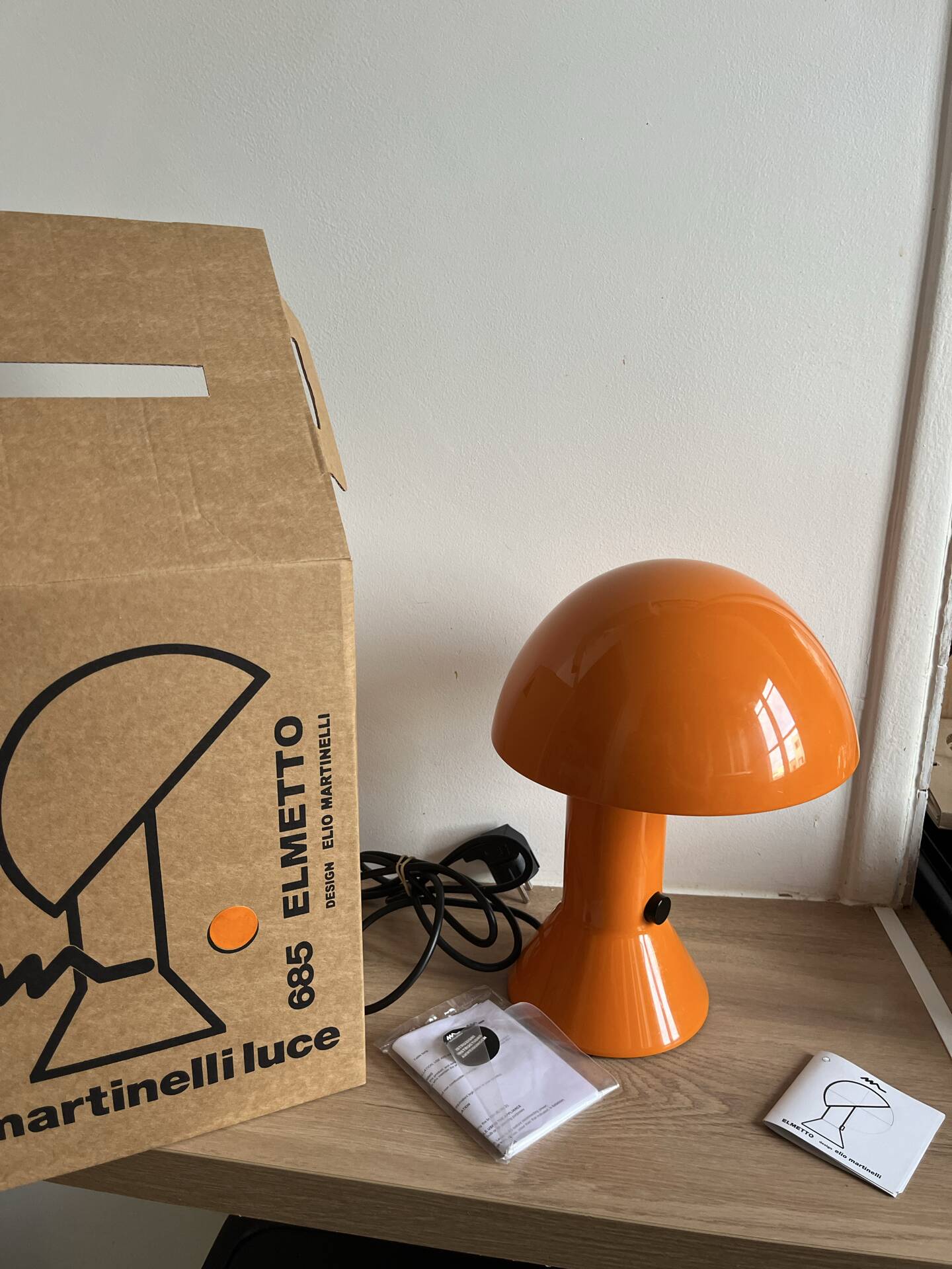 Martinelli helmet lamp orange