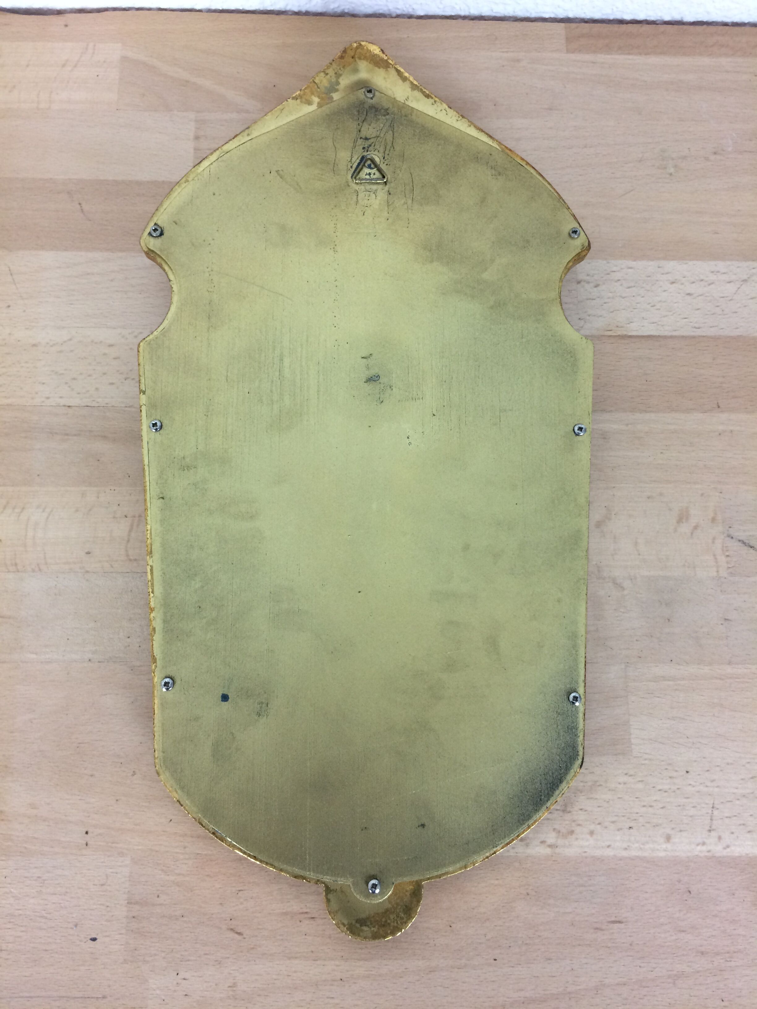 Miroir doré classique 42 x 21 cm