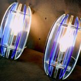 Pair of veca wall lamps italy 1970