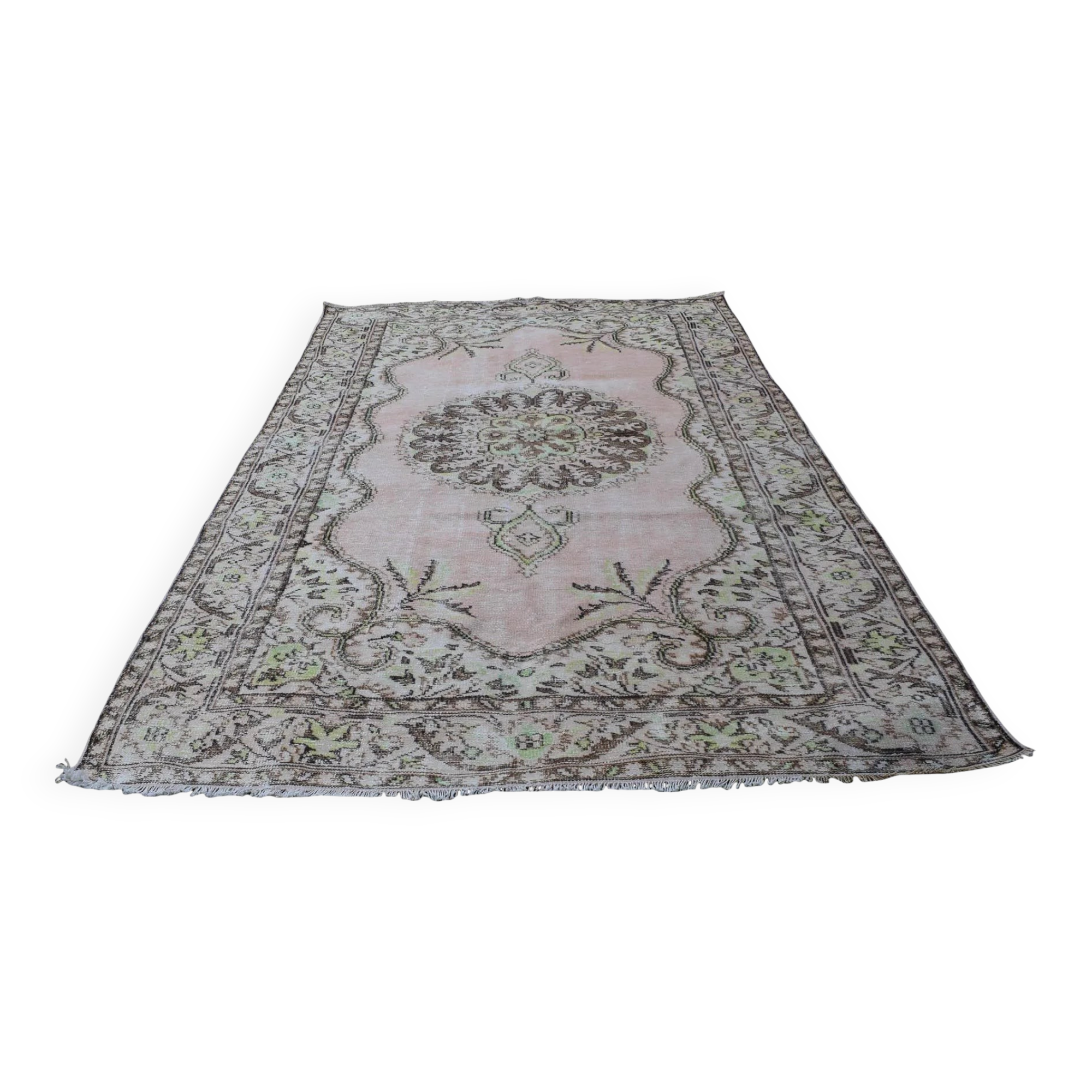 Vintage Turkish Oushak rug 190x310 cm
