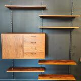 Mid century wall system vintage, bookshelf, palisander