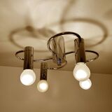 Vintage Space Age Ceiling Light, Chrome