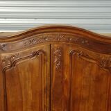 Walnut wardrobe in Louis XV style