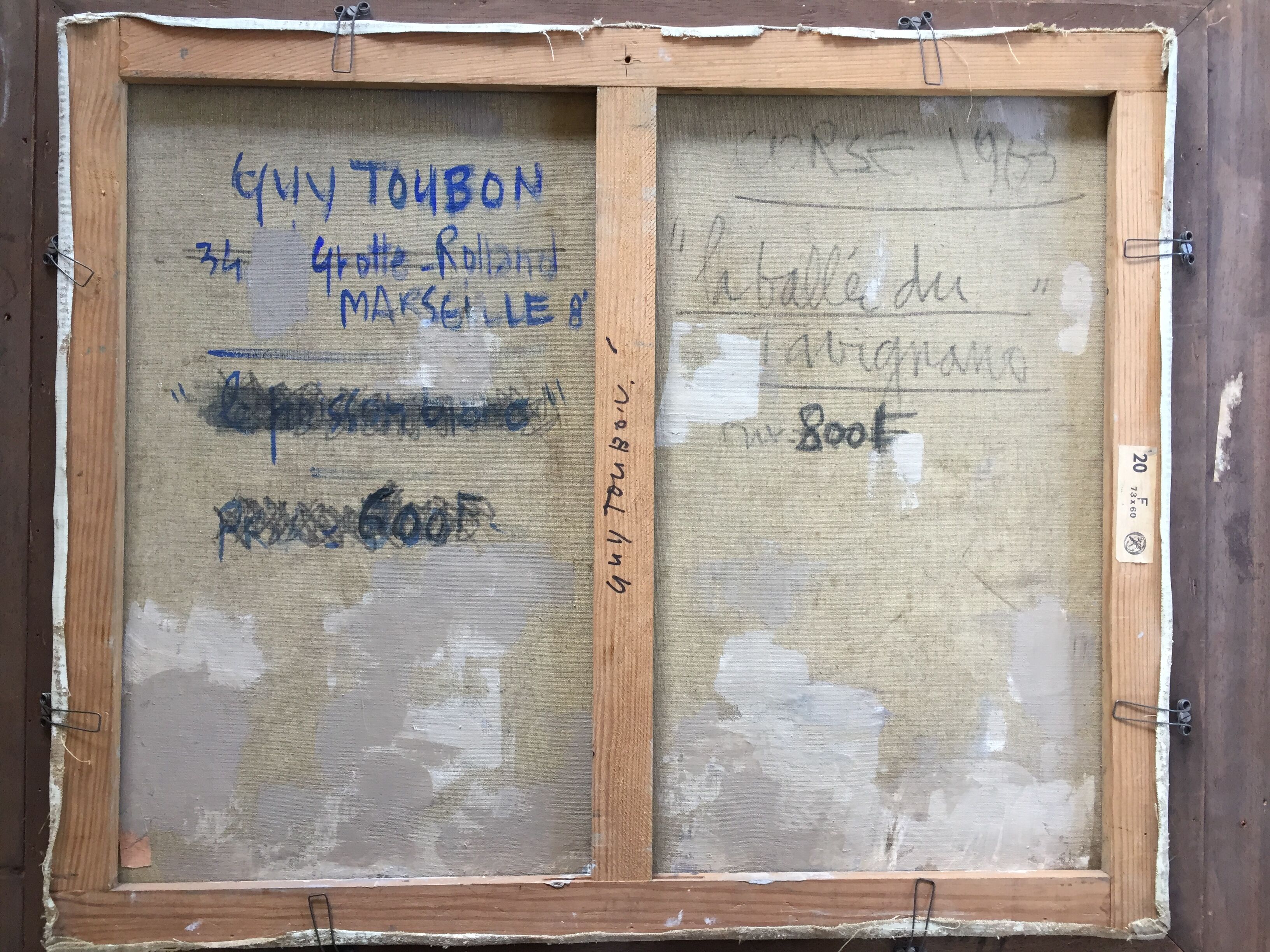 Painting by Guy Toubon (Marseille) 1963