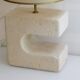 Large sculptural lamp in stone 1970
