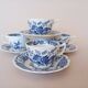 4 Ridgway (Staffordshire) blue "Windsor" English cups