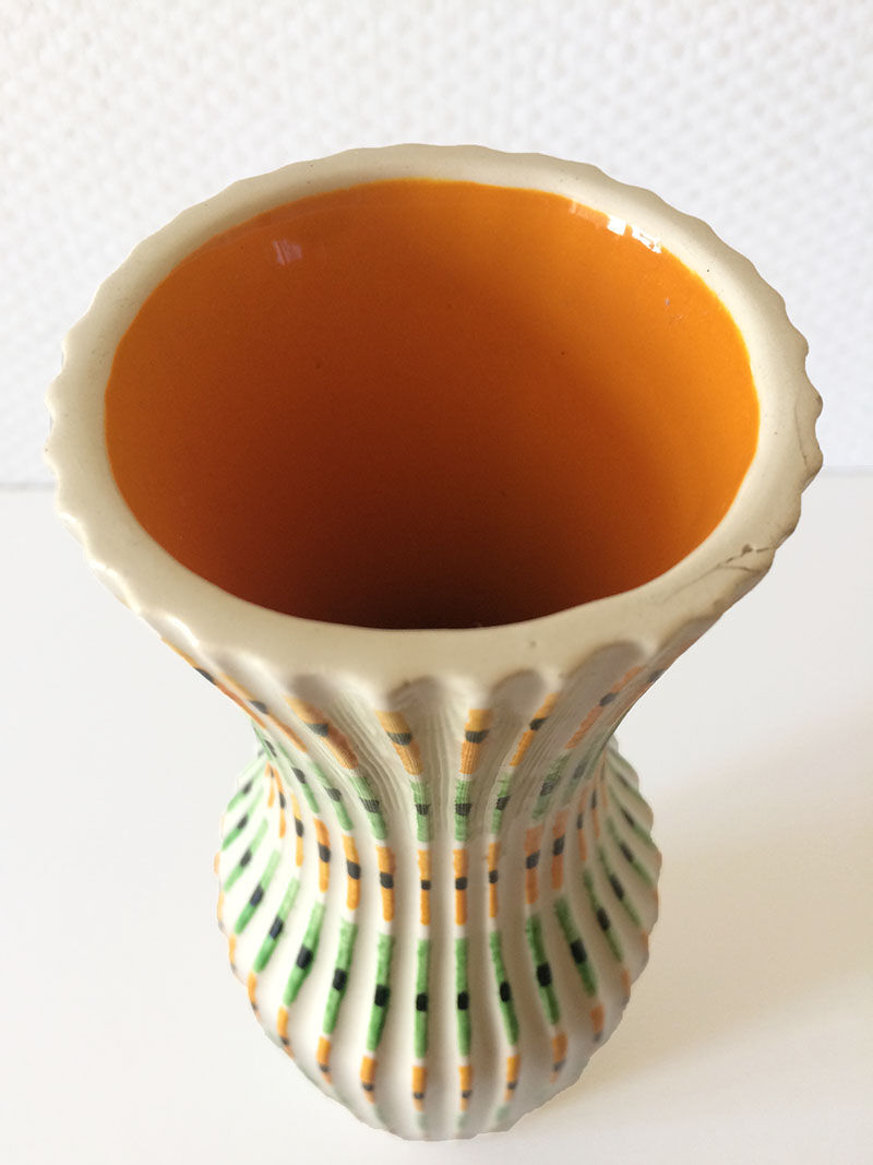 Saint-Clément vintage ceramic vase, 1960s