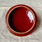 Antique Saint Clément coffee pot in burgundy and gold