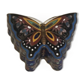 Enamelled brass butterfly box