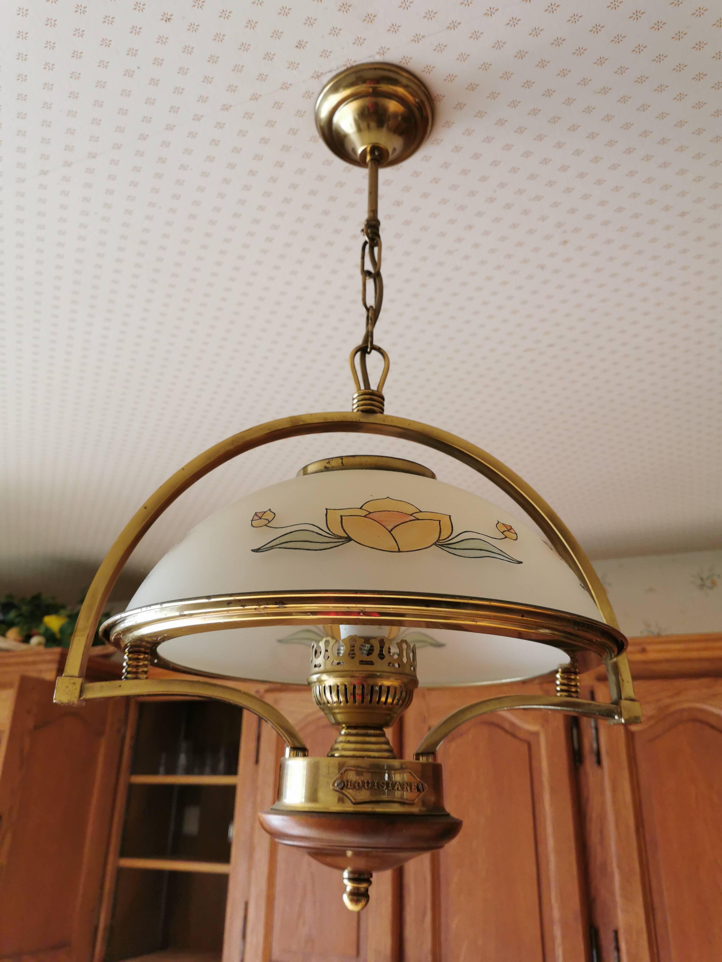 Luminaire J. P Ryckaert. Suspension. Vintage chandelier;