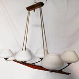 Scandinavian 6-light chandelier from the 60s