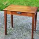 Oak writing table with spindle legs, early 20th century