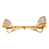 Basket bed, rattan day bed from the 60s-70s