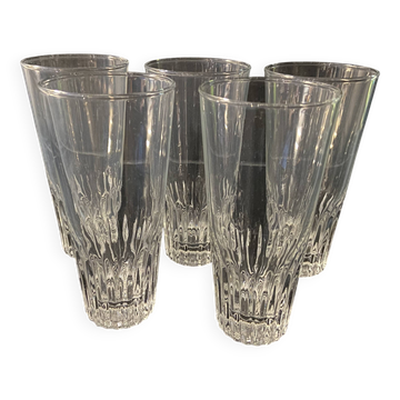 Set of 5 vintage glasses