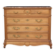 walnut chest of drawers by L. GENIN (Marseille). Circa 1900.
