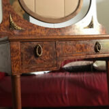 Elm burl and bronze desk