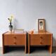 Mid-century teak bedside tables