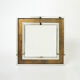 Miroir chrome métal cuivré Industriel par Belgo Chrome 1970 130x130cm