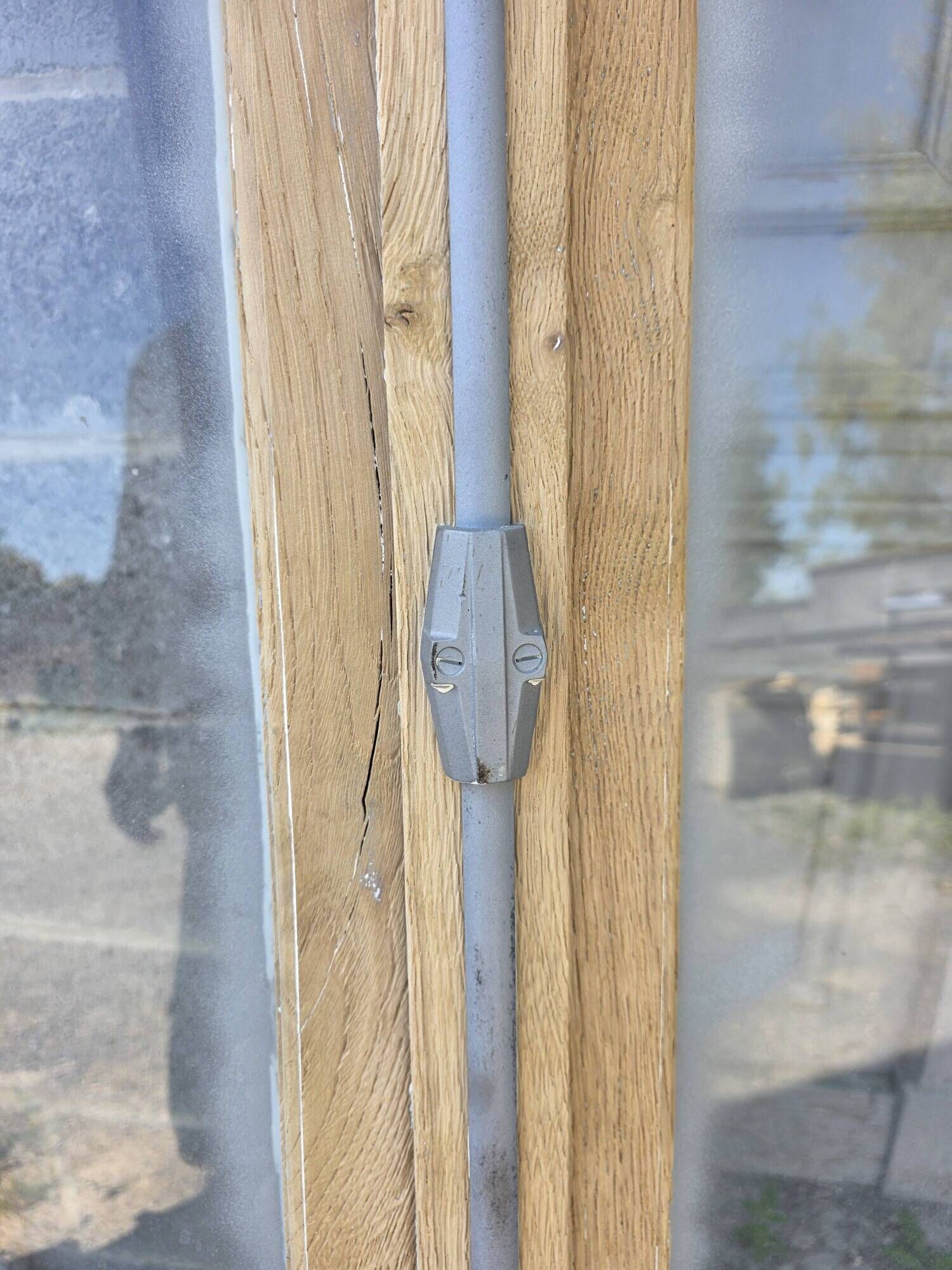 Old window in solid oak