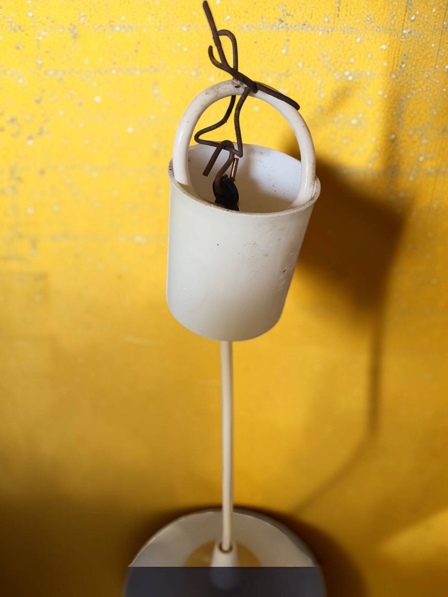 Suspension en verre opalin 1970's