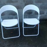 Two 80's folding chairs studio gp