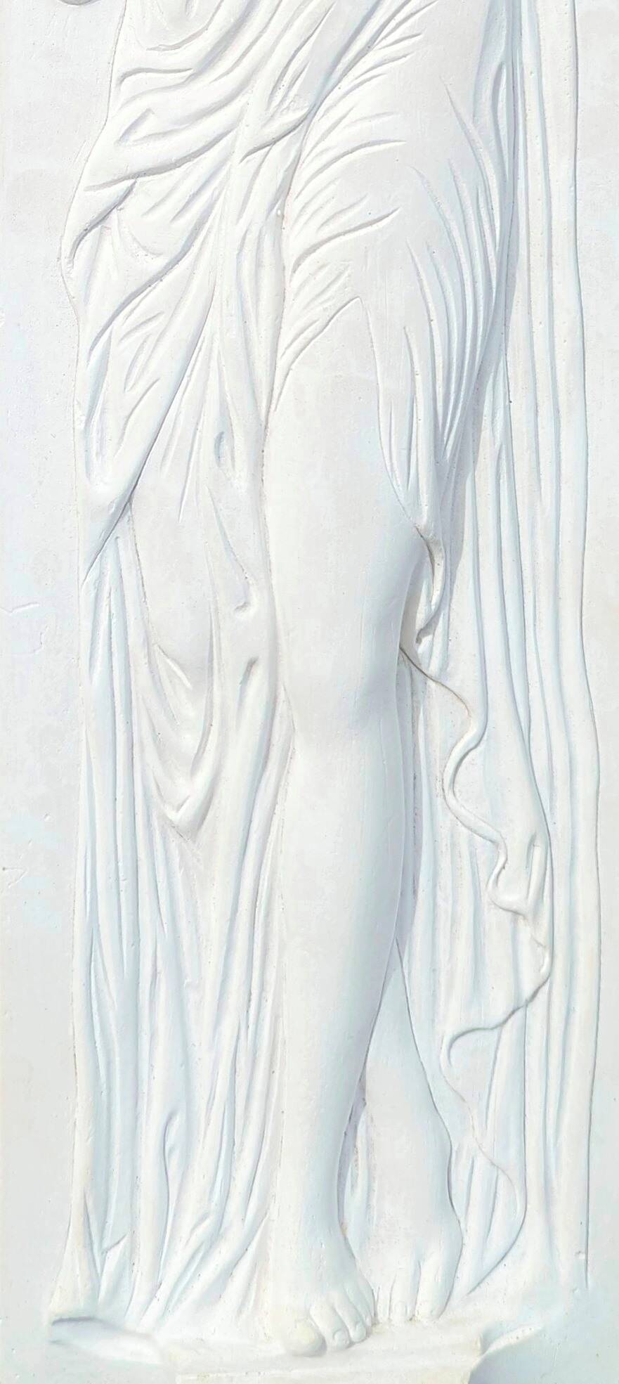 Plaster bas-relief of art Nymph of the Fountain of the Innocents by Jean Goujon