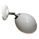 Vintage white opaline wall light