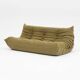 Canapé trois places Togo en bouclé olive par Michel Ducaroy pour Ligne Roset