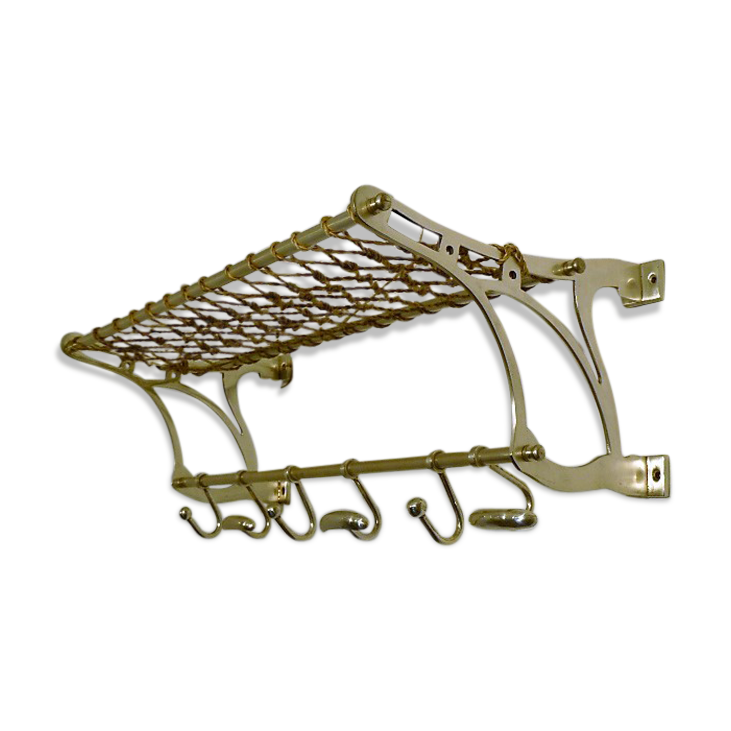 Coat rack brush aluminum 1960