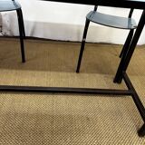 Blue formica table & chairs set