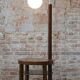 Art Deco Floor Lamp in Beech and Walnut, 1930s