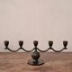 Elegant Swedish Grace Candelabra in Solid Bronze by Jacob Ängman, GAB