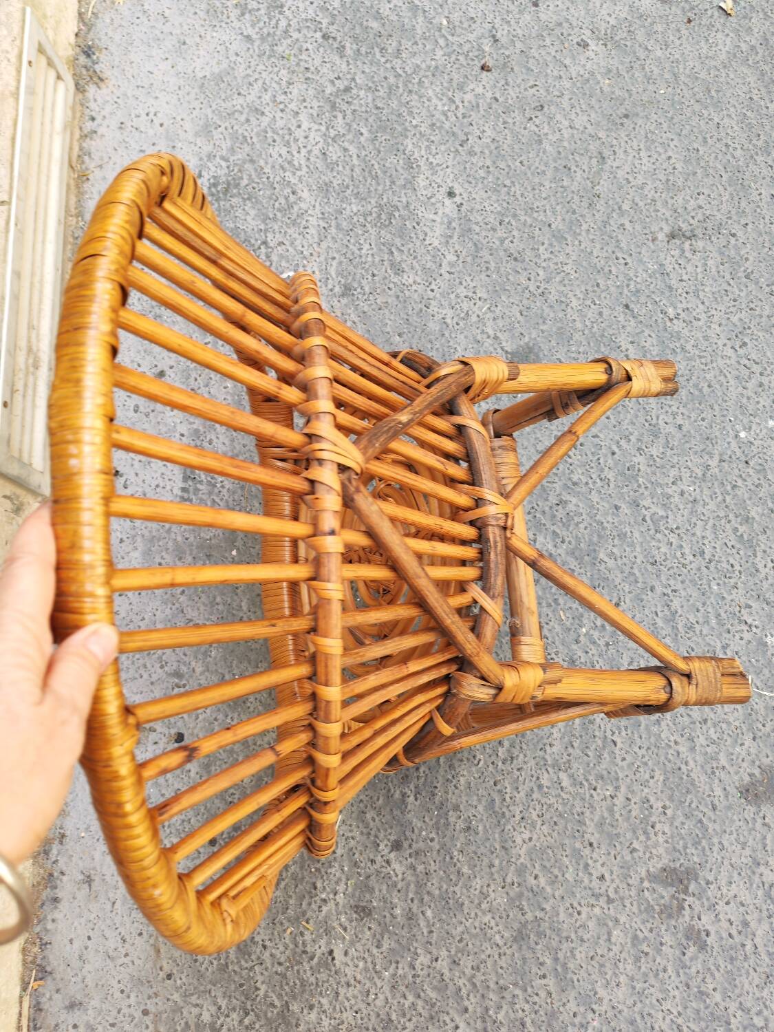 Fauteuil enfant en rotin
