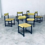 Mid-Century Modern Dining Chair Set by J. Batenburg for Mi, Belgium 1969, Set of 6