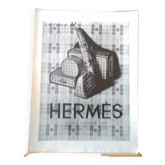 A Hermès brand luggage paper advertisement from period review year 1931