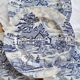 4 vintage blue and white dinner plates – Romantic English countryside decor