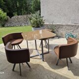 Vintage mosaic table and chairs