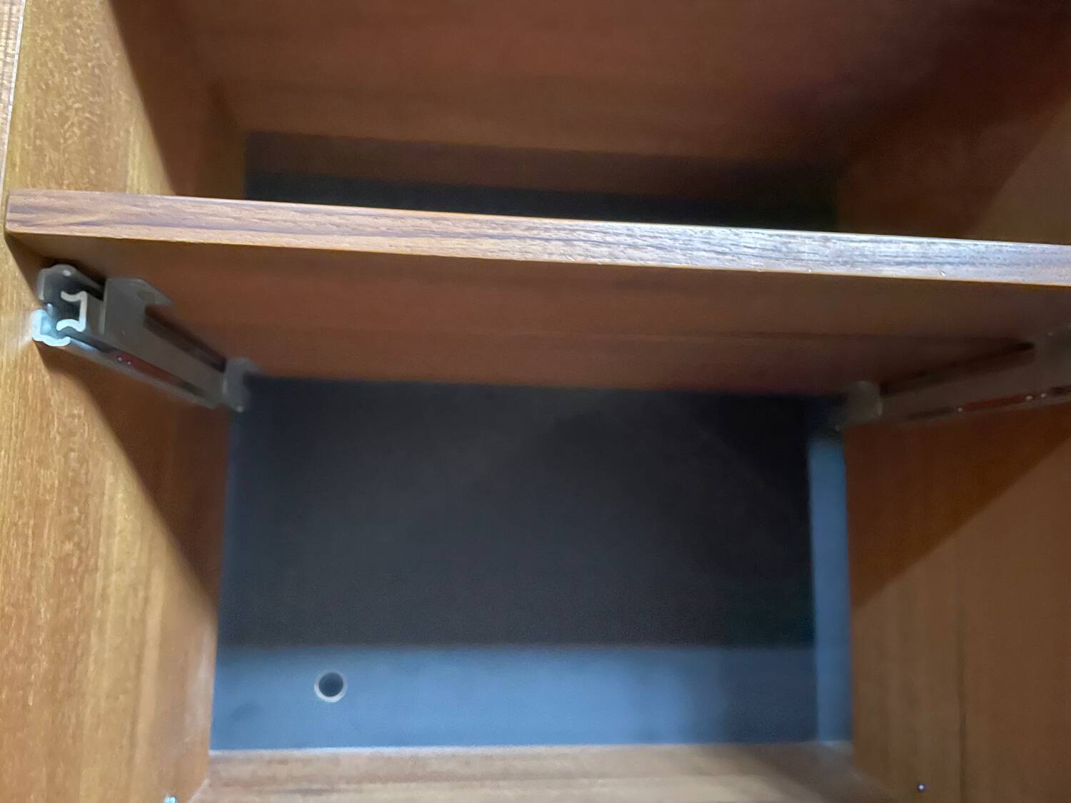 Modular wall system with Cado panels by Poul Cadovius, teak, from 1959.