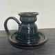 Enameled stoneware candle holder