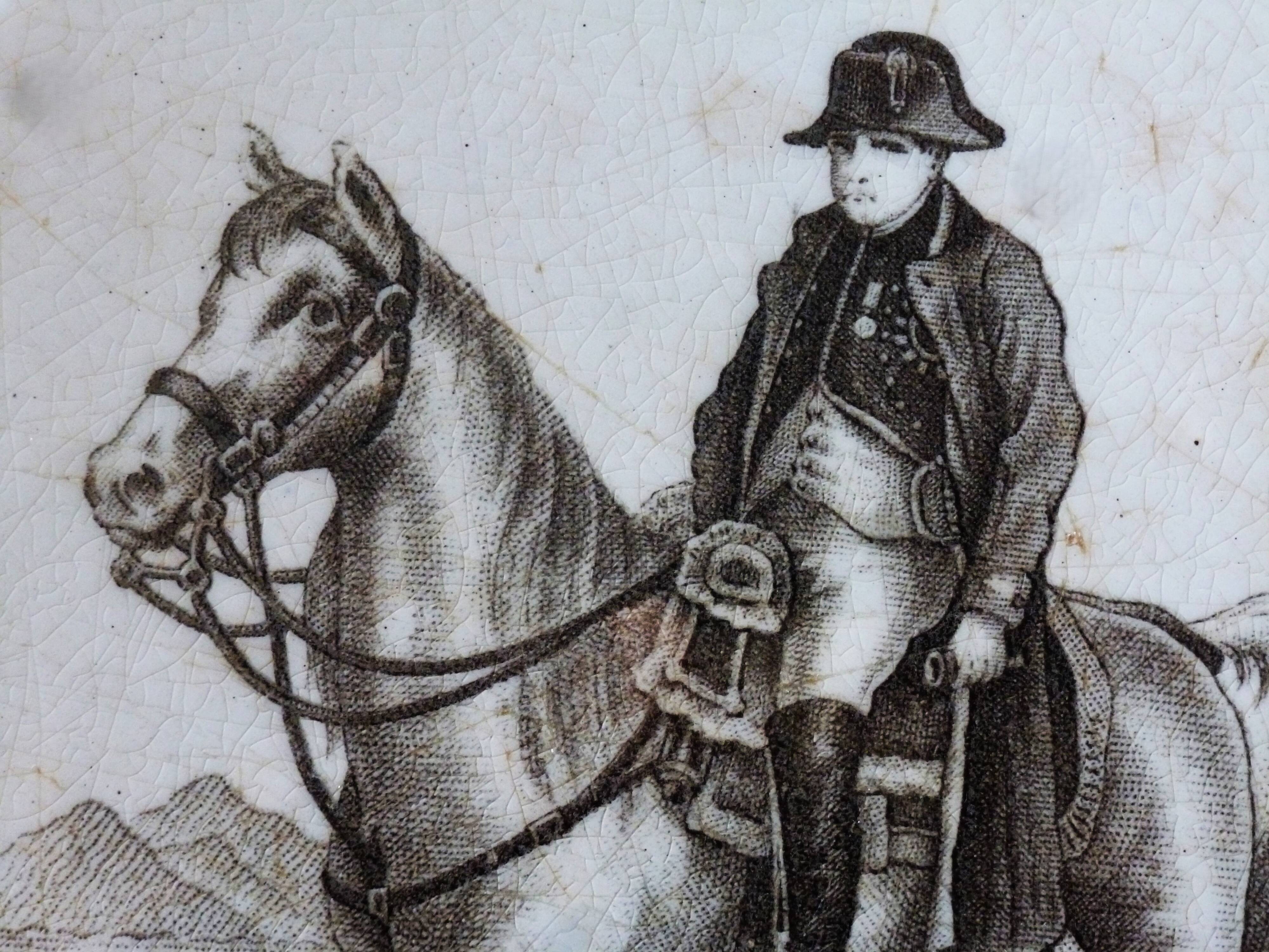 Napoleon plate, an old vegetable dish, 19th-century crockery.