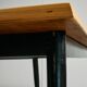 Long Canadian Pine Table with Black Legs
