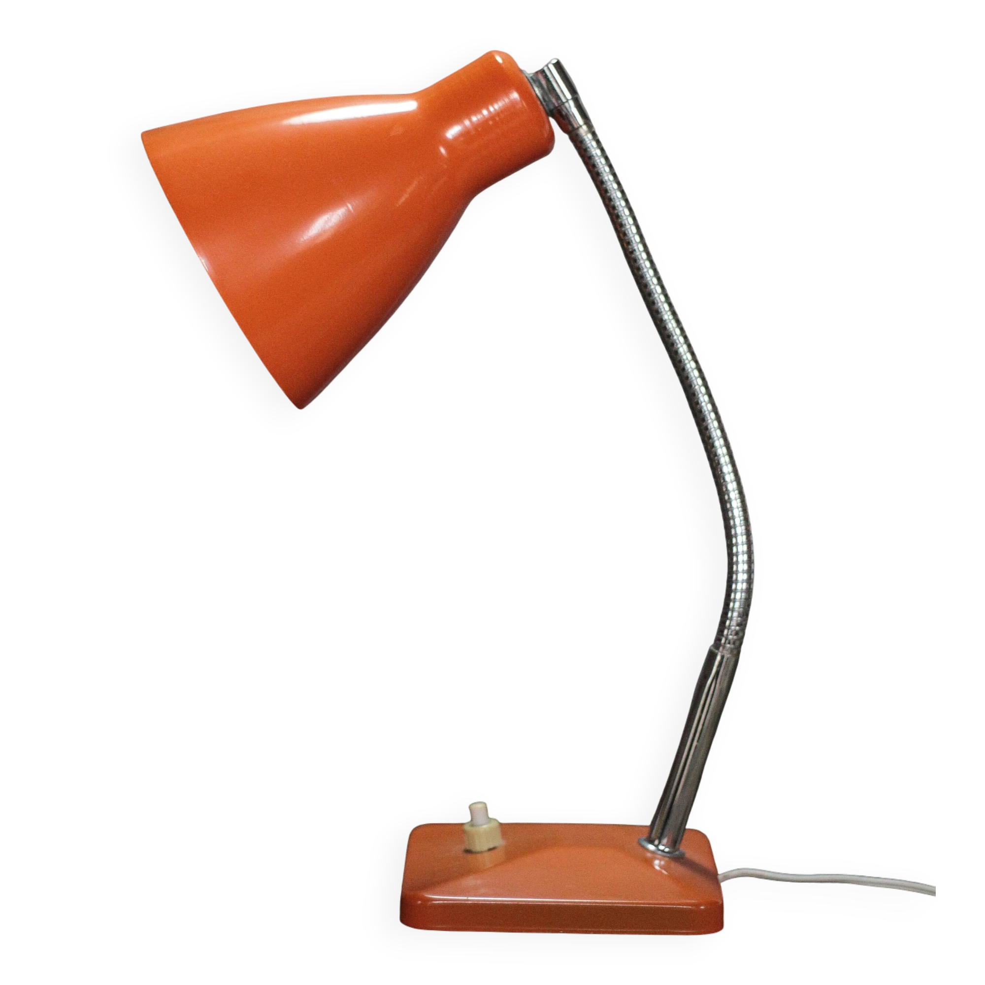 Aluminor table lamp, orange bedside lamp, desk lamp, art lamp