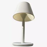 Industrial white metal lamp 1980