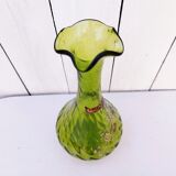 Vase soliflore flowers enamelled vintage