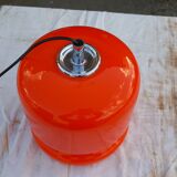 Vintage lamp of the 70s in orange opaline
