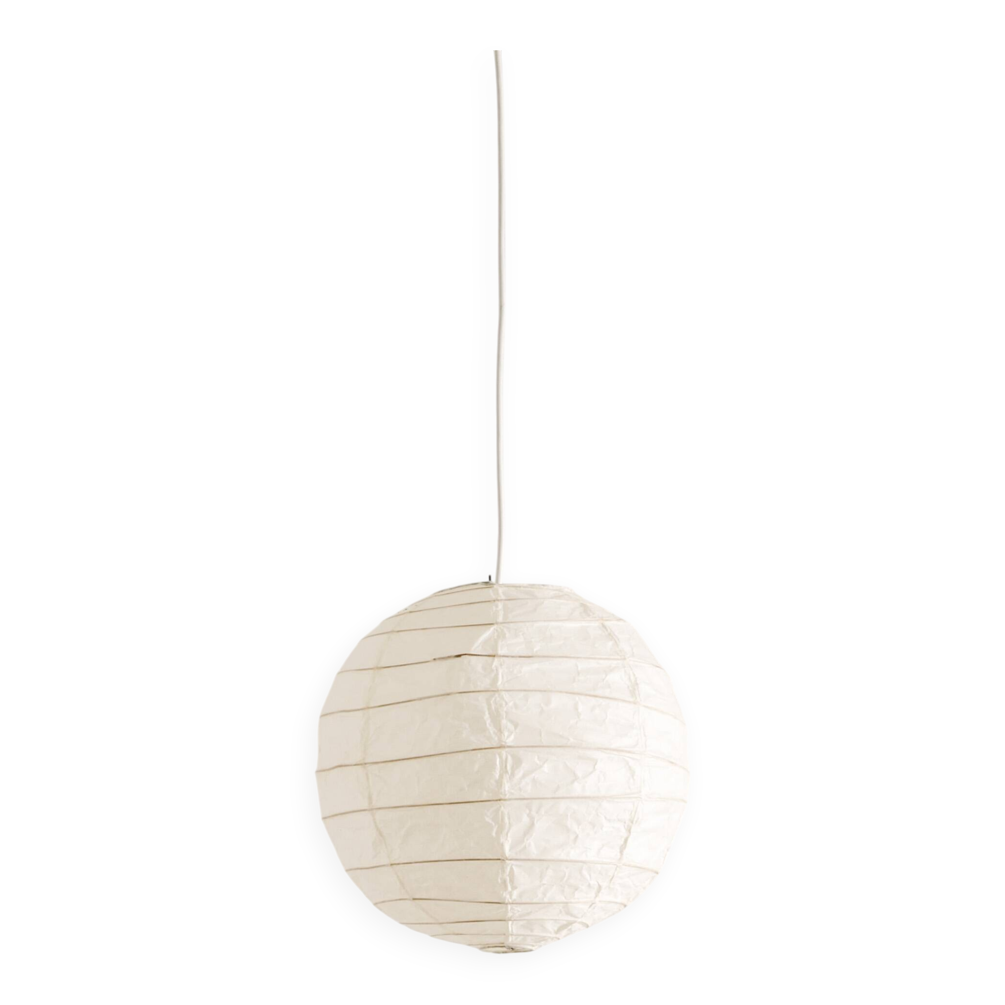 Vintage Mid Century "30D" Paper Ceiling Pendant Lamp by Isamu Noguchi