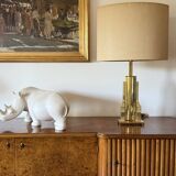 Luciano Frigerio, Hollywood Regency mod. Tartaro table lamp base, Italy 197
